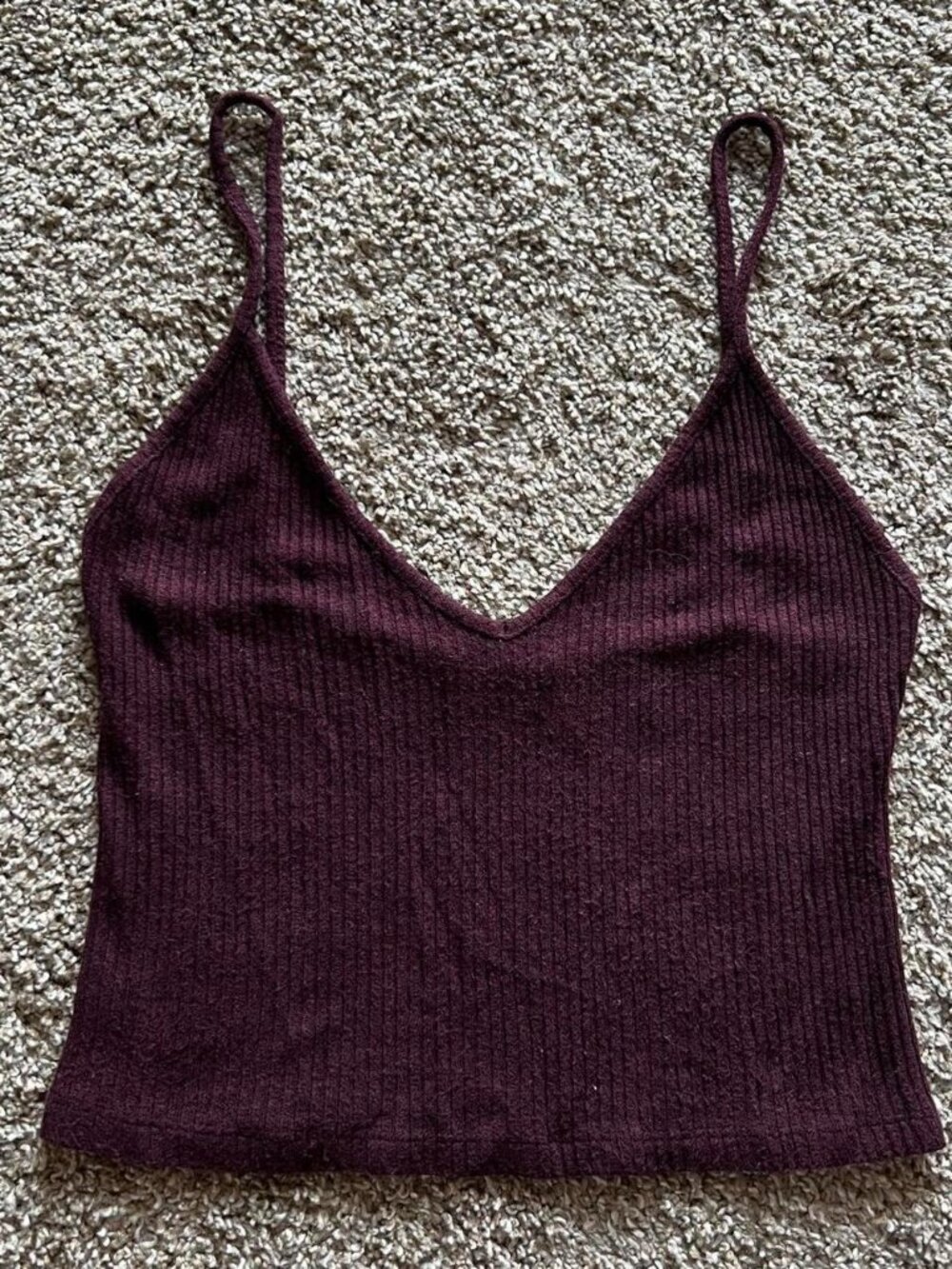 Brandy Melville Burgundy Knit Tank